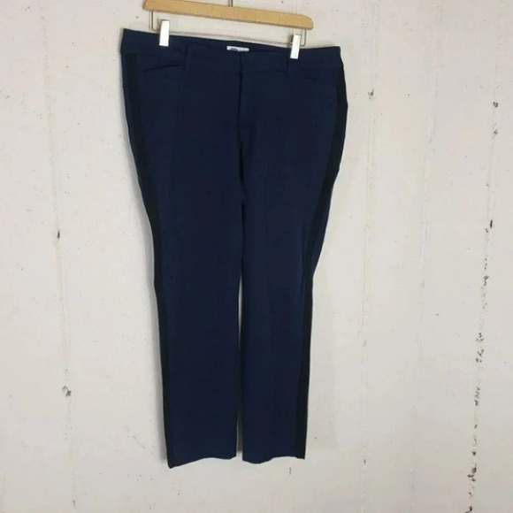 Old Navy Diva 14 blue with black stripe down the side pants - Picture 4 of 5